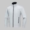 Custom Fleece-Backed Soft-Shell Work Jacket with Stand Collar Custom Fleece-Backed Soft-Shell Work Jacket with Stand Collar — reference garment view 2