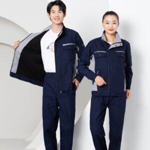 Custom Fleece-Lined Canvas Work Jacket and Trouser Set — garment development reference