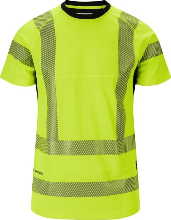 Custom Fluorescent Crew-Neck Reflective Work T-Shirt Custom Fluorescent Crew-Neck Reflective Work T-Shirt - main product view