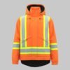 Custom Fluorescent Insulated Reflective Winter Work Jacket Custom Fluorescent Insulated Reflective Winter Work Jacket - additional same-model product view