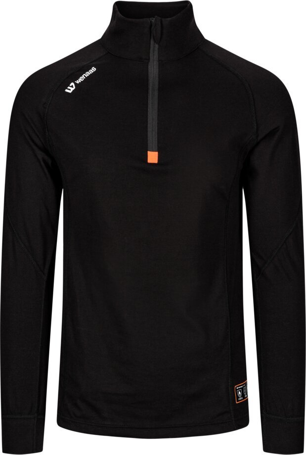 Custom FR Rib-Knit Long-Sleeve Half-Zip Work Shirt — garment development reference