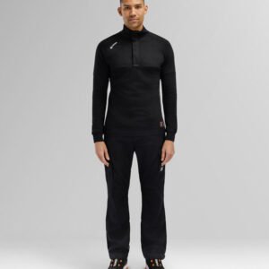 Custom FR Rib-Knit Mock-Neck Work Pullover — garment development reference