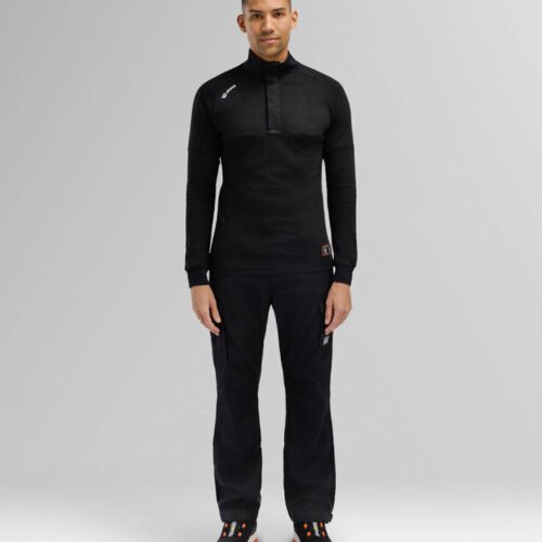Custom FR Rib-Knit Mock-Neck Work Pullover Custom FR Rib-Knit Mock-Neck Work Pullover — garment development reference