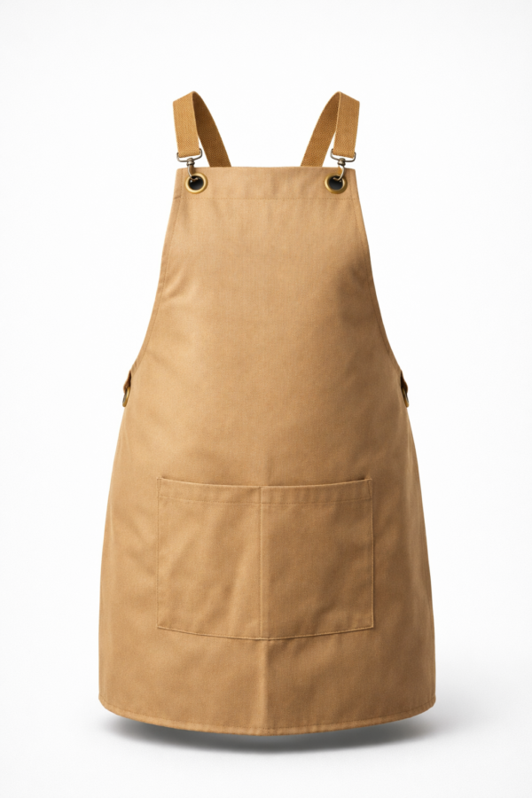 Custom Front-Pocket Barista Bib Apron Server — Barista Apron | Stylish Apron for Cafe and Restaurant Staff garment reference