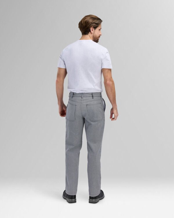 Custom Full-Back Elastic Unisex Chef Trousers — reference garment view 5