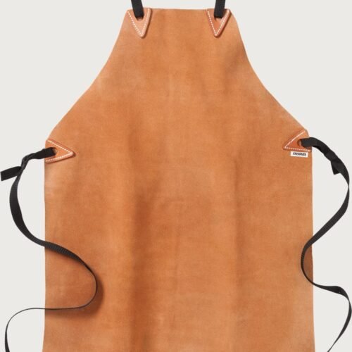 Custom Full-Bib Leather Grill & Hospitality Apron Welding Leather Apron — Leather apron 9330 LTHR garment reference