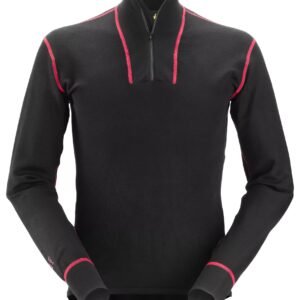 Custom Half-Zip Wool-Blend Work Base Layer Shirt — garment development reference
