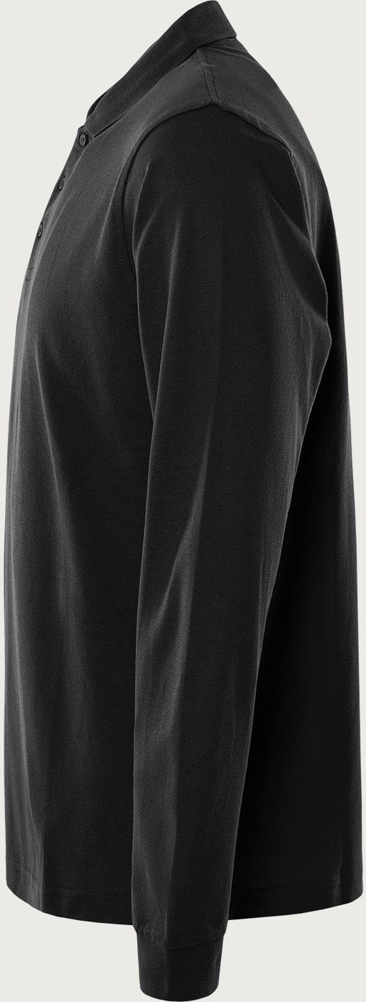 Custom Heavy Long-Sleeve Piqué Work Polo — reference garment view 5