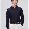 Custom Heavyweight Reverse-Piqué Half-Zip Long-Sleeve Work Polo Custom Heavyweight Reverse-Piqué Half-Zip Long-Sleeve Work Polo — reference garment view 5