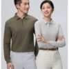 Custom Heavyweight Reverse-Piqué Half-Zip Long-Sleeve Work Polo Custom Heavyweight Reverse-Piqué Half-Zip Long-Sleeve Work Polo — reference garment view 2