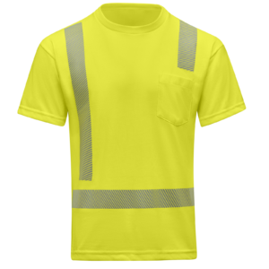 Custom Hi-Vis Short-Sleeve Reflective Pocket Work T-Shirt — garment development reference