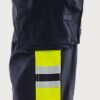 Custom Hi-Vis Stretch Craftsman Trousers with Right Rule Pocket Custom Hi-Vis Stretch Craftsman Trousers with Right Rule Pocket — reference garment view 5
