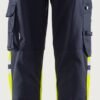 Custom Hi-Vis Stretch Craftsman Trousers with Right Rule Pocket Custom Hi-Vis Stretch Craftsman Trousers with Right Rule Pocket — reference garment view 4