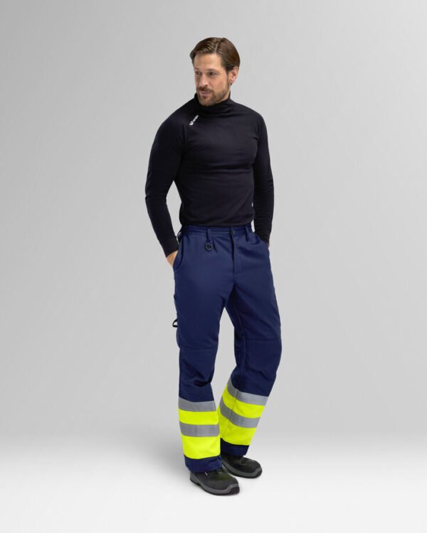 Custom Hi-Visibility Utility Work Trousers with Knee-Pad Pockets Custom Hi-Visibility Utility Work Trousers with Knee-Pad Pockets — reference garment view 5