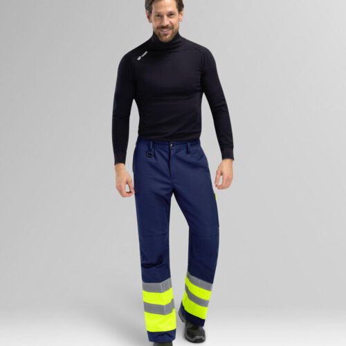 Custom Hi-Visibility Utility Work Trousers with Knee-Pad Pockets — garment development reference