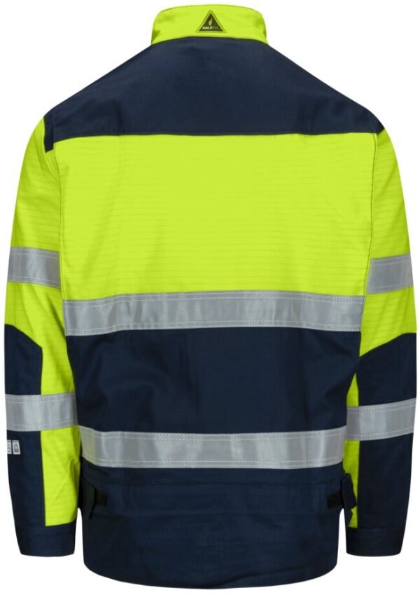 Custom High-Visibility Action-Back Work Jacket Custom High-Visibility Action-Back Work Jacket — reference garment view 4