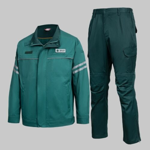 Custom High-Visibility Anti-Static Action-Back Workwear Set Custom High-Visibility Anti-Static Action-Back Workwear Set — garment development reference