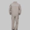 Custom High-Visibility Antistatic Workwear Suit with Stand Collar Custom High-Visibility Antistatic Workwear Suit with Stand Collar — reference garment view 2