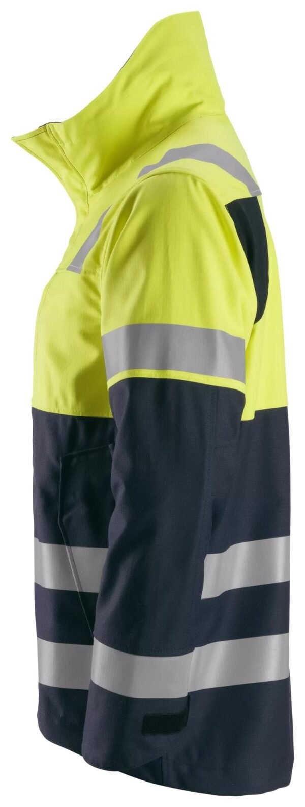 Custom High-Visibility Articulated Work Jacket with Secure Utility Pockets — reference garment view 3