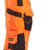 Custom High-Visibility Bib Work Trousers with Holster Storage Custom High-Visibility Bib Work Trousers with Holster Storage — reference garment view 3