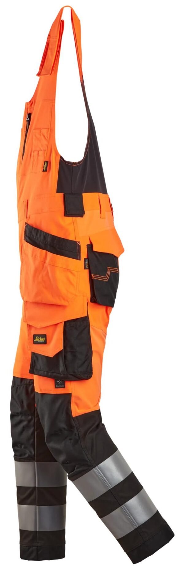 Custom High-Visibility Bib Work Trousers with Holster Storage Custom High-Visibility Bib Work Trousers with Holster Storage — reference garment view 3