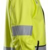 Custom High-Visibility Brushed Softshell Work Jacket with Articulated Sleeves Custom High-Visibility Brushed Softshell Work Jacket with Articulated Sleeves — reference garment view 4