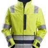Custom High-Visibility Brushed Softshell Work Jacket with Articulated Sleeves Custom High-Visibility Brushed Softshell Work Jacket with Articulated Sleeves — garment development reference