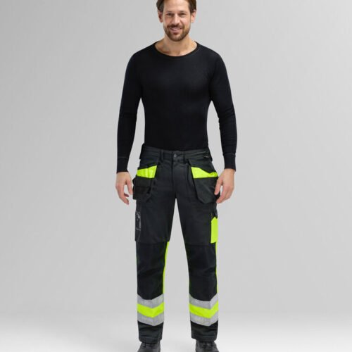 Custom High-Visibility Craftsman Work Trousers Custom High-Visibility Craftsman Work Trousers — reference garment view 2