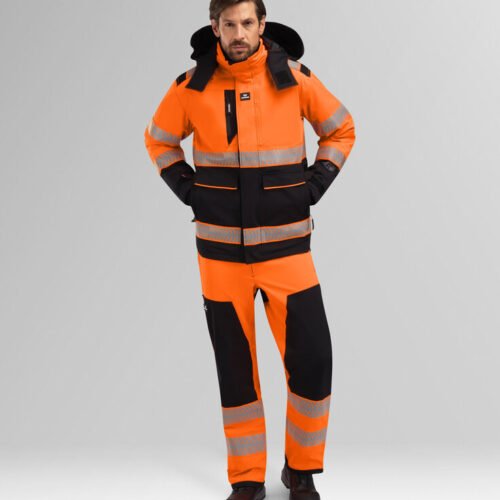 Custom High-Visibility Insulated Winter Work Jacket — garment development reference