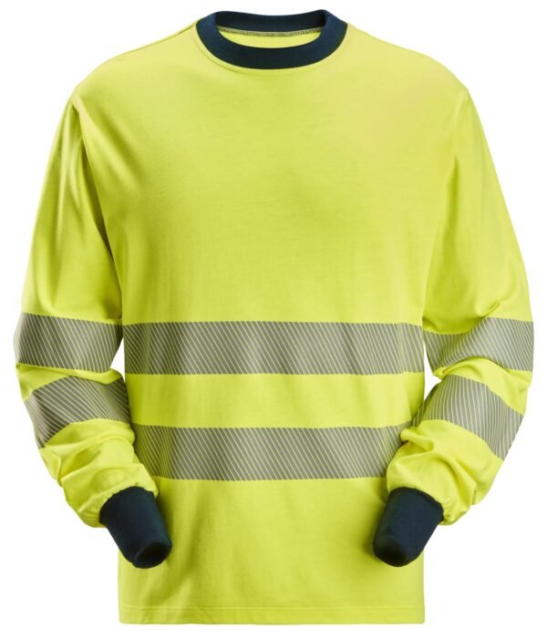 Custom High-Visibility Long-Sleeve Reflective Work T-Shirt Custom High-Visibility Long-Sleeve Reflective Work T-Shirt — garment development reference