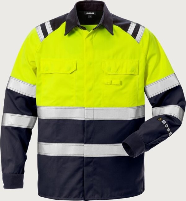 Custom High-Visibility Protective Long-Sleeve Work Shirt — garment development reference