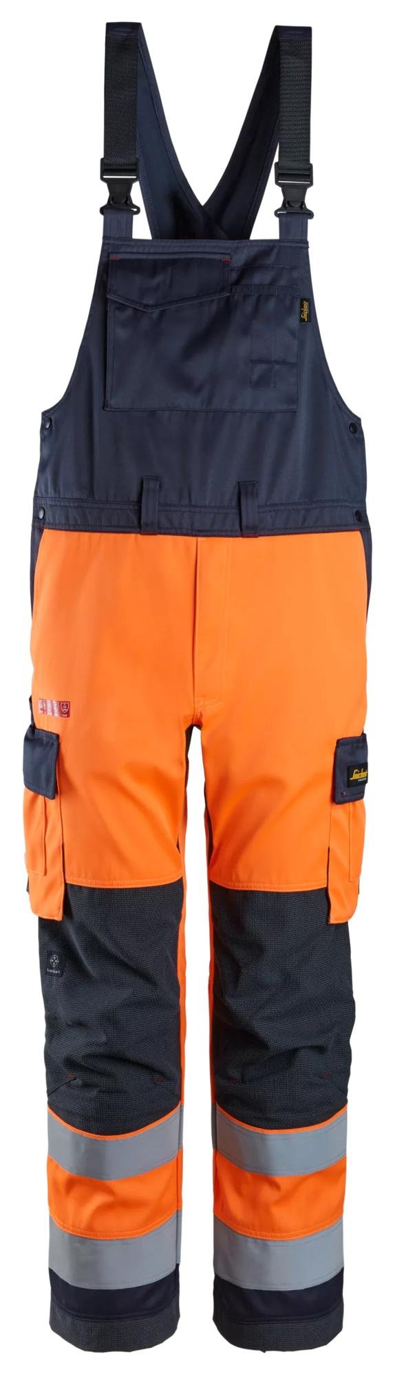 Custom High-Visibility Reinforced Bib & Brace Work Trousers Custom High-Visibility Reinforced Bib & Brace Work Trousers — garment development reference