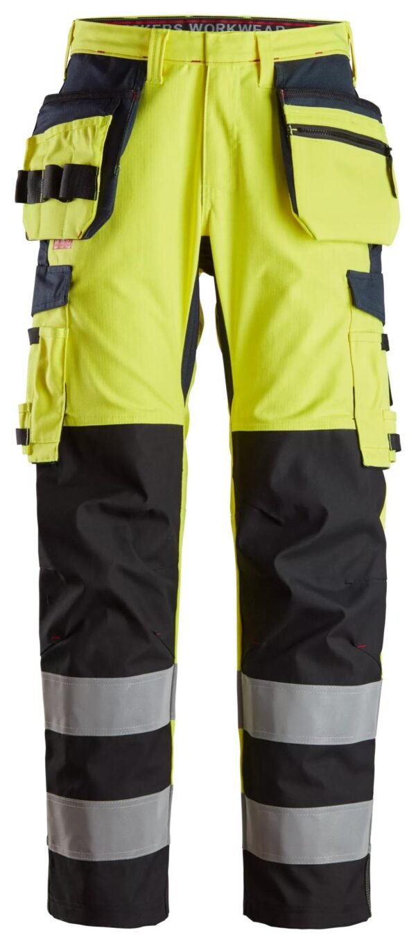 Custom High-Visibility Reinforced Shin Holster Work Trousers Custom High-Visibility Reinforced Shin Holster Work Trousers — garment development reference