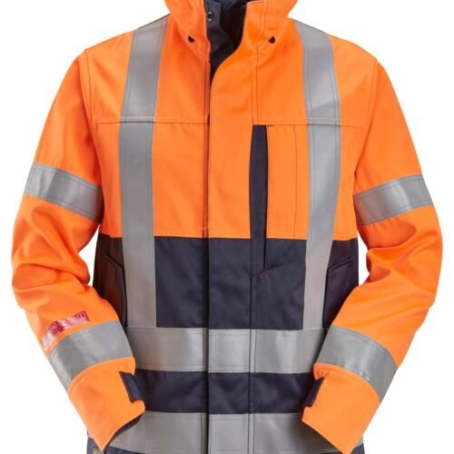 Custom High-Visibility Short-Front Work Jacket — garment development reference