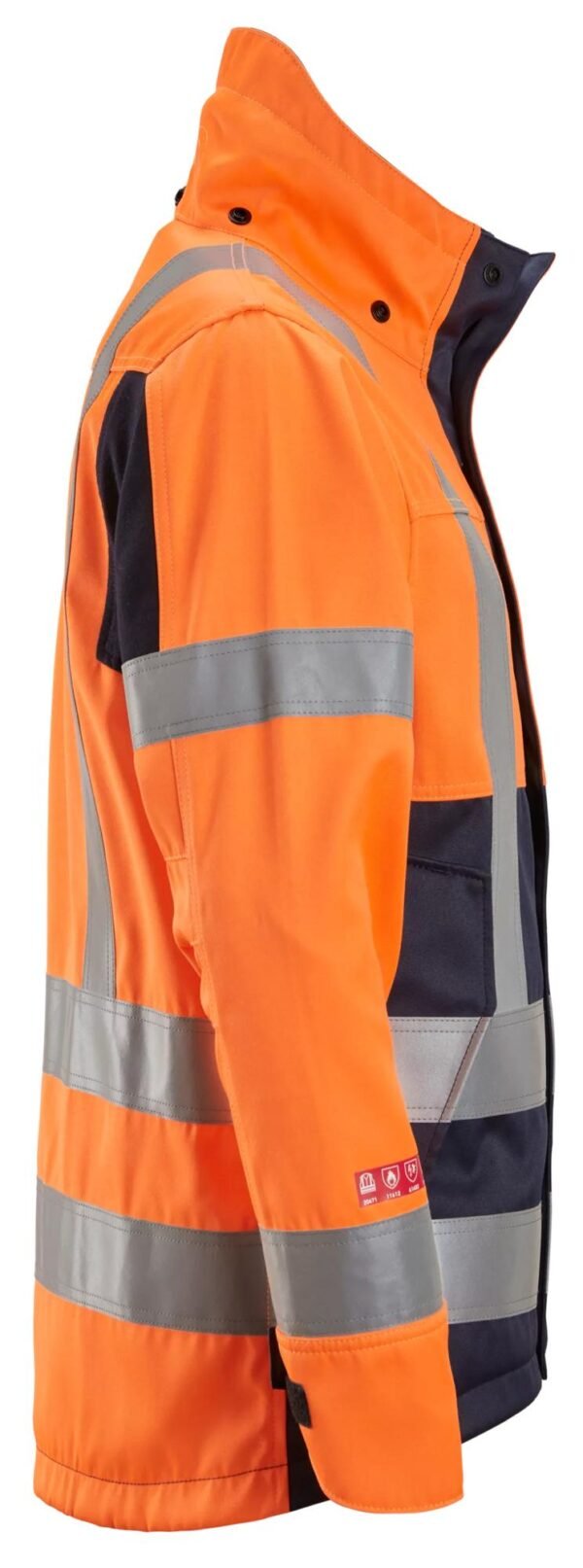 Custom High-Visibility Short-Front Work Jacket Custom High-Visibility Short-Front Work Jacket — reference garment view 4