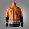 Custom High-Visibility Softshell Work Jacket with Reinforced Elbows — reference garment view 2