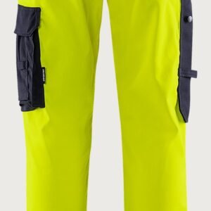 Custom High-Visibility Stretch Craftsman Trousers with Right Folding-Rule Pocket — garment development reference