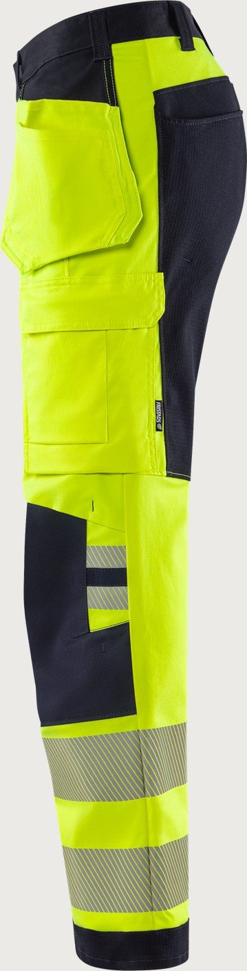 Custom High-Visibility Stretch Craftsman Trousers with Tool Pockets — reference garment view 5