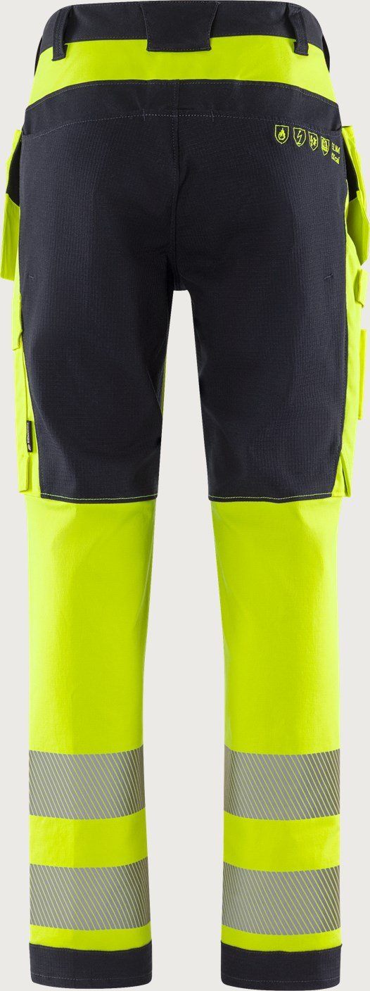 Custom High-Visibility Stretch Craftsman Trousers with Tool Pockets — reference garment view 4