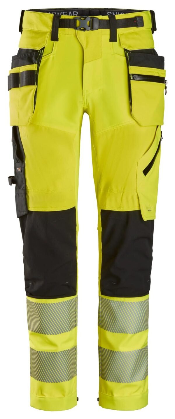 Custom High-Visibility Stretch Work Trousers with Detachable Holster Pockets Custom High-Visibility Stretch Work Trousers with Detachable Holster Pockets — garment development reference
