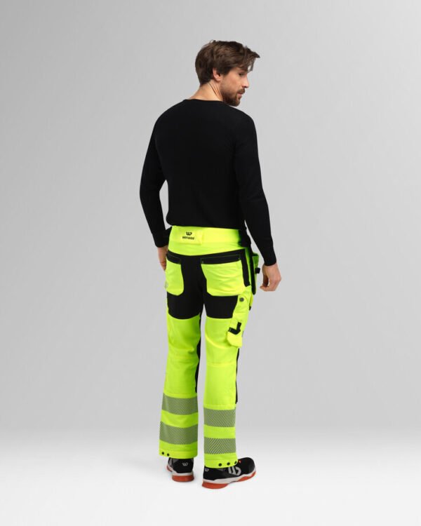 Custom High-Visibility Stretch Work Trousers with Ventilation and Detachable Tool Pockets Custom High-Visibility Stretch Work Trousers with Ventilation and Detachable Tool Pockets - additional product view