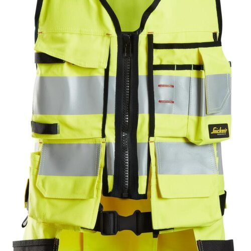 Custom high-visibility vest reference for workwear development
