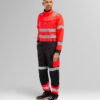 Custom High-Visibility Utility Coverall with Two-Position Knee-Pad Pockets Custom High-Visibility Utility Coverall with Two-Position Knee-Pad Pockets — reference garment view 6