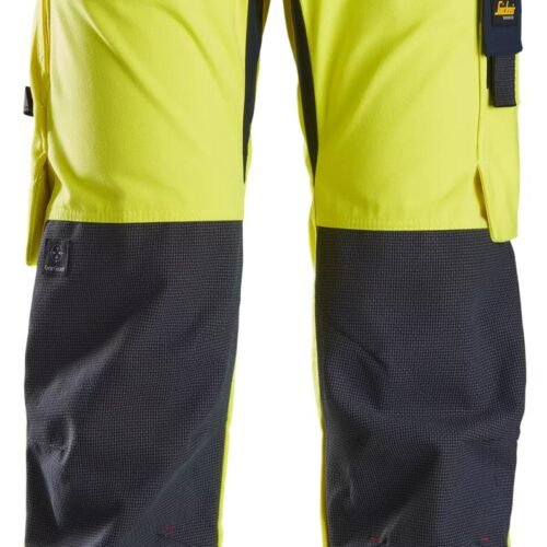 Custom High-Visibility Utility Work Trousers with Articulated Knees — garment development reference