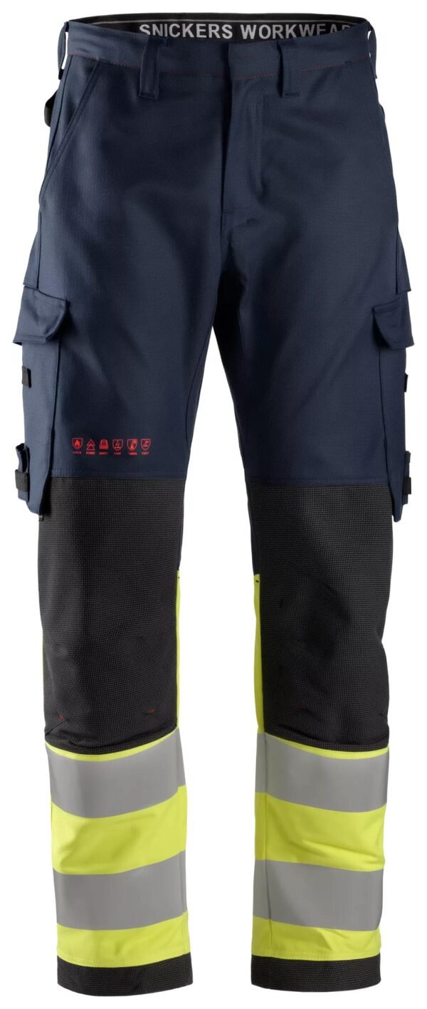 Custom High-Visibility Utility Work Trousers with Balanced Cargo Pockets — garment development reference