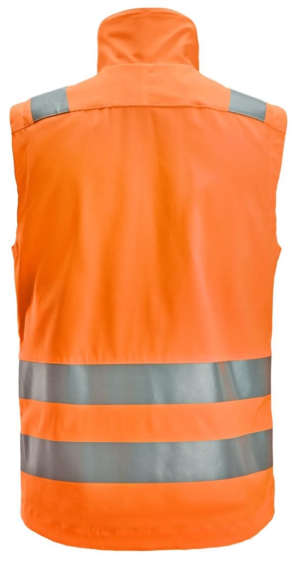 Custom High-Visibility Utility Work Vest with Zipped Storage — reference garment view 2