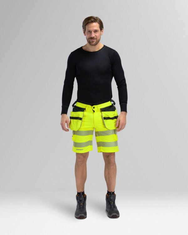 Custom High-Visibility Work Shorts with Tool Pockets Custom High-Visibility Work Shorts with Tool Pockets — garment development reference
