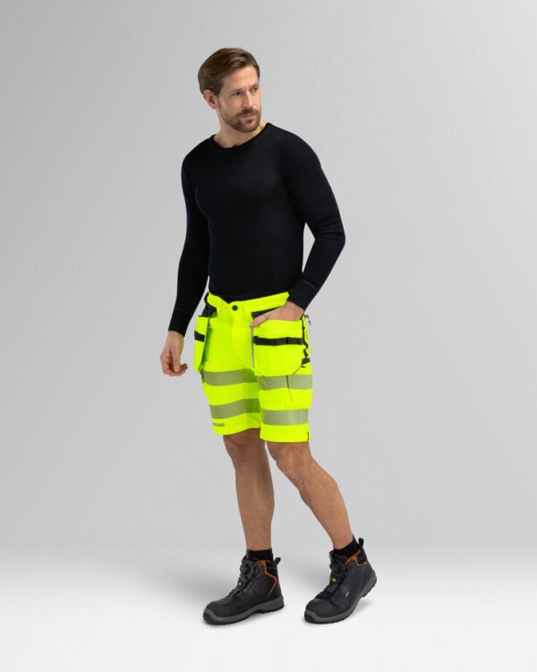 Custom High-Visibility Work Shorts with Tool Pockets Custom High-Visibility Work Shorts with Tool Pockets — reference garment view 7