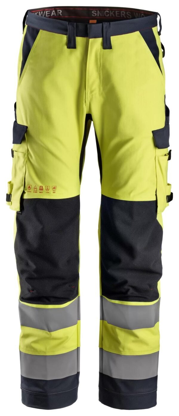 Custom High-Visibility Work Trousers with Equal Leg Tool Pockets Custom High-Visibility Work Trousers with Equal Leg Tool Pockets — garment development reference