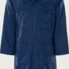 Custom Industrial Long-Sleeve Work Coat with Concealed Front Custom Industrial Long-Sleeve Work Coat with Concealed Front — garment development reference